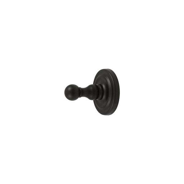 Solid Brass Single Robe Hook, R-Series, Oil-Rubbed Bronze Finish, 10PK